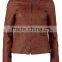Real rabbit fur leather jacket for women/ leather jacket for