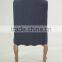 Solid wooden legs fabric chair for hotel