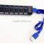 High quality usb3.0 7 ports hub with switch power control and LED flash