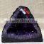 Natural Rock Triangular Amethyst Geode Crystal Ornaments
