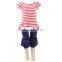 Hot sale clothing for children high quality baby patriotic clothes set wholesale cheap newborn baby clothing set