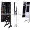 Modern High Gloss Living Room Wooden jewelry cabinet with mirror