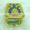 Charm Gold Peafowl Cosmetic Rhinestone Mirror/promotional Gift Gold Peafowl Pocket Mirror