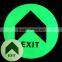 luminescent /glowing in the dark PVC sticker for warning safety signs