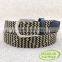Wholesale men's twin color woven stretch belt