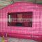 Pink princess inflatable castle with slide