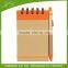 Brown Spiral Cardboard Cover Logo Notebook Wholesale