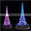 Crystal Wedding Decoration&Gift Use and Polished Technique Crystal Eiffel Tower Souvenirs