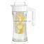 SINOGLASS scandinavian design with plastic fruit filter tube glass infusion Decanter