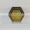 gray hexagon wooden tray