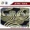 100% Polyester Woven Technic Imitate linen Fabrics with Flocking Decoration