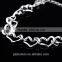 Heart shape silver charms Bracelet Infinity Bracelet S925 engraved Logo custom silver Jewelry Wholesale charms FB042