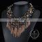 high quality vintage rhinestone chunky statement necklace tin alloy fashion women pendant necklace 6390056