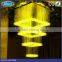 Hotel used Plastic optial fiber led fiber optic chandelier