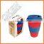 Whole price bamboo fiber cup silicone lid burst sells