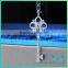 925 Sterling Silver Key Style Necklace Moissantie Diamond Pendants Charms Jewelry