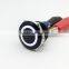 QN22-A1black aluminum white ring led pin plated gold push button switch