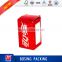 drinks box beverage paper packaging box with window