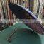 23''*24K straight umbrella with J handle