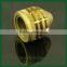 Female brass bush inserts custom cnc female brass bush