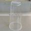 Disposable transparent pp plastic cup with purple straw