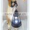 hot selling resin garden dog statues with solar light made in china
