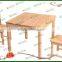 factory price folding soild wood coffee table with 4 chairs