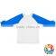 Kids Girls White T Shirts Blank Cotton Tops Long Sleeve Icing Raglan Shirts