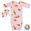 Long sleeves Infant Toddle Baby Beige Sleeper Gowns