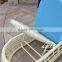 white Bali Beach wicker lounger chair white outdoor PE rattan lounge furniture patio poolside lounger