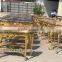 Gold leaf with natural marble top antique reproduction console table for sales