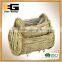 Handmade natural rattan tray with plastic linning for garden planter