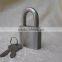 50 mm square stainless steel padlock with 3 keys