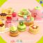 wholesale baby wooden desserts cake toy, popular kids wooden desserts cake toy, lovely children wooden birthday cake W10B102