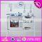 2017 New Design Funny Kids Wooden Kitchen Play Set With Shelf W10C270