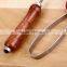 Wooden handle round head good quality stainless steel vegetable and fruit peeler