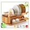 China wholesale custom bamboo adjustable dish rack