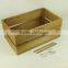 natural color wooden beer crate
