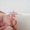 Fashion and high quality wheel pink star head sewing pin in 55mm