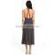 Sexy Open Front Women Midi Dress