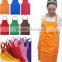 Orange Womens Printing Logo Cotton Kitchen Bib Aprons Adults