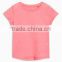 2017 hot sales children girls o-neck short sleeve T-shirt pure color