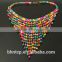 Cheap Ladies Gift Fashion Bohemian Collar Style Colorful Wood Beads Decorated Neck Decoration Jewelry