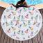 150cm Bath Towels Tassel Geometric Print Summer Women Sandy swimming Sunbath Baby Blanket Microfiber Round Beach Towel