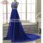 OEM Long Floor-length Blue A Line Evening Dress