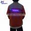 High visibility LED glowing traffic roadway safety kid jacket