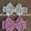 baby girl elastic fabric headband kids braid cross dot hairband flower knot solid craft children boutique headband