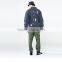 Men's washed distressed broken holes heavy denim jacket with button back
