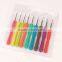 New Design Mixed Color Knitting Needle Crochet Hook Soft TPR Crochet Hook Set