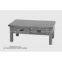 Living Room Furniture, Wooden Coffee Table with 4 Drawers, Solid Oak Coffee Table